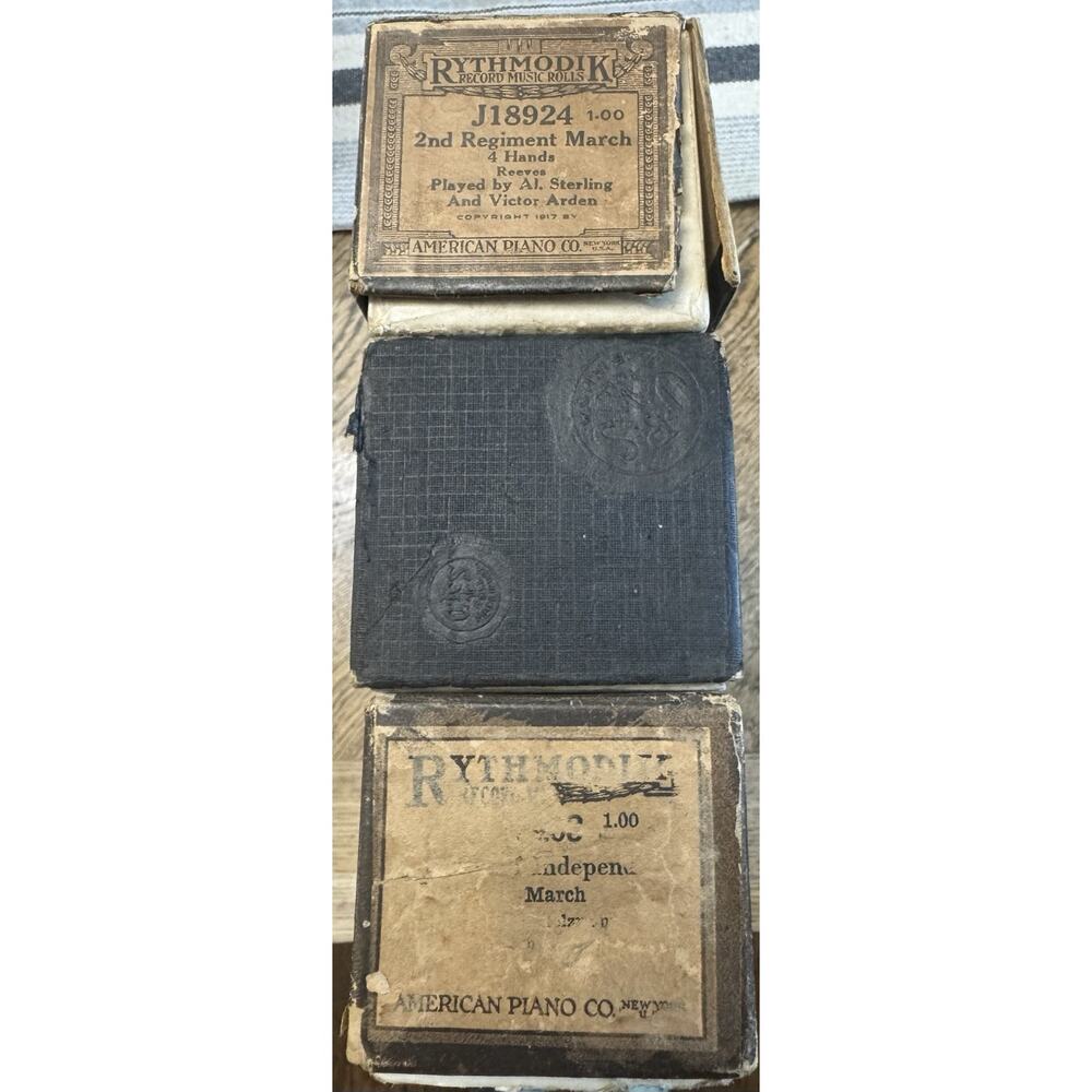 Antique Player Piano Rolls QRS & Rythmodik